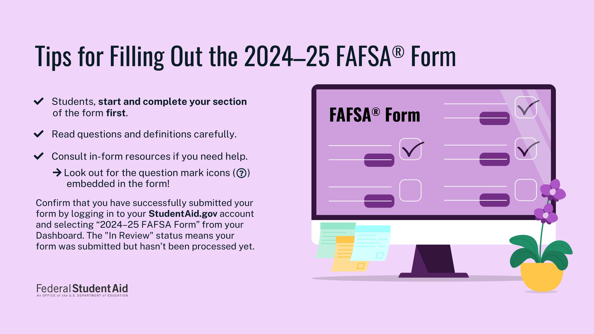 What to do after submitting FAFSA