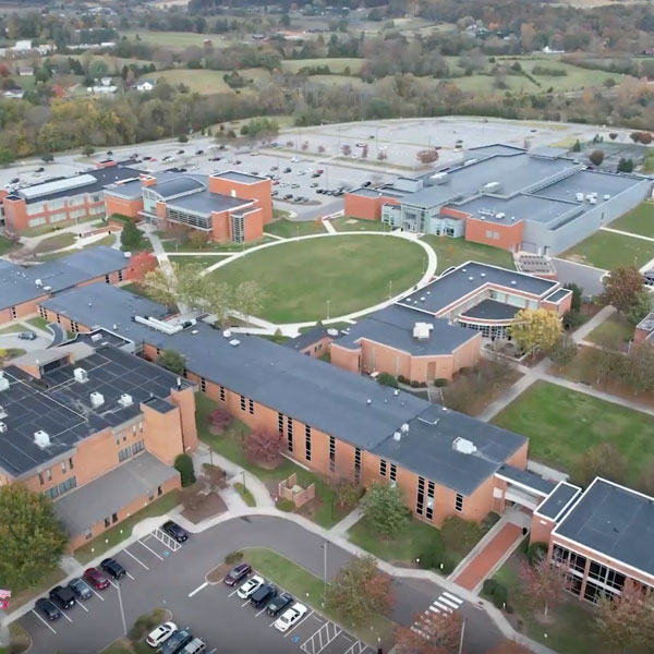 Northeast State Blountville campus aerial view