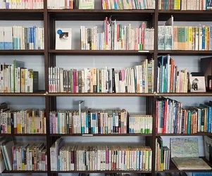 Books in a library