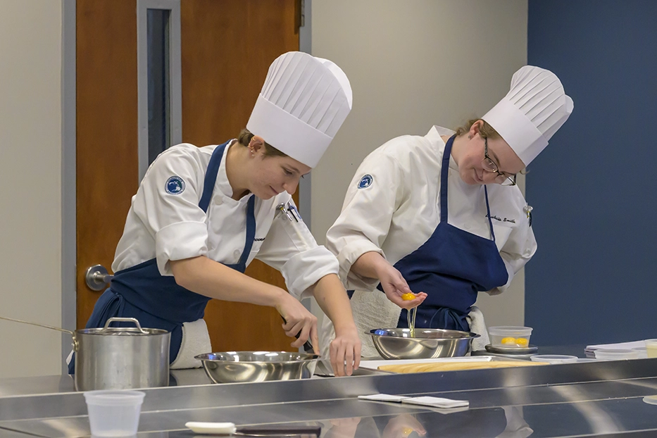 culinary arts chef plating photo