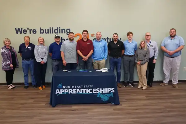 Northeast State welcomes newest apprentice from Bell Textron